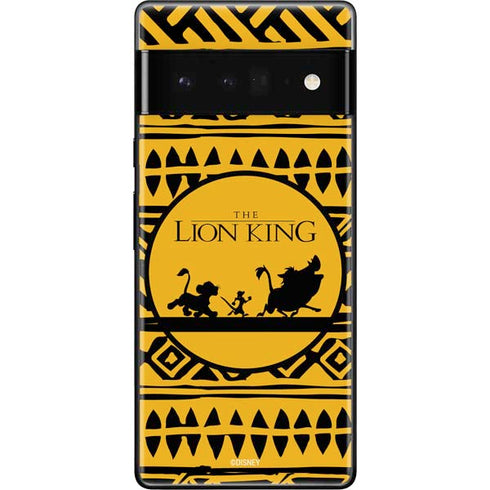 Disney The Lion King Simba Timon and Pumba Tribal Print Google Pixel 6 Pro Skin